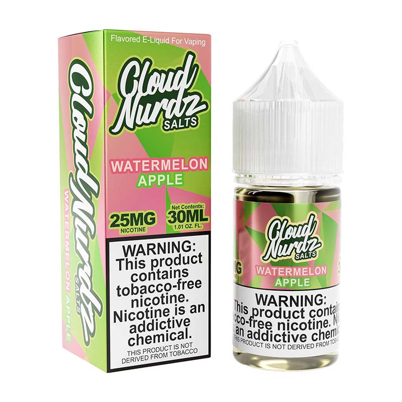 Cloud Nurdz Salt TFN - 30ml Bottle - Watermelon Apple