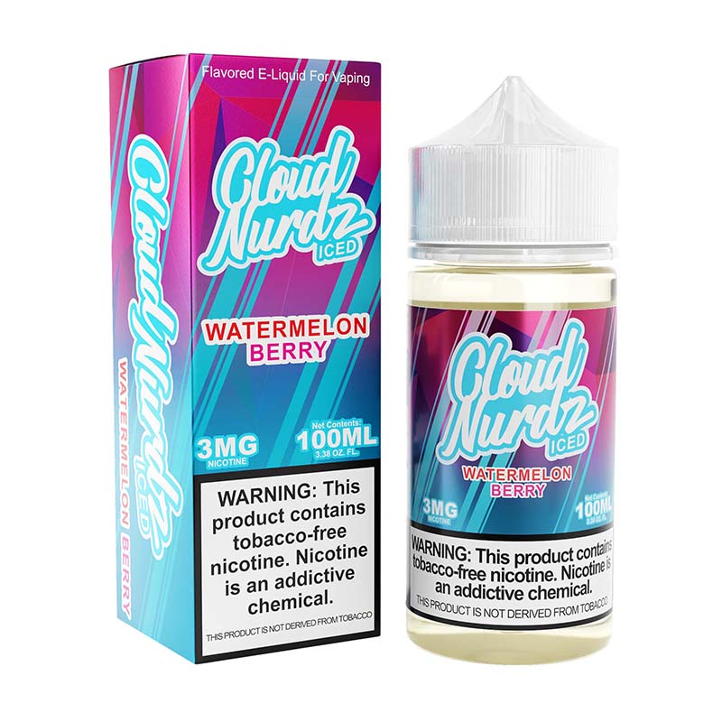 Cloud Nurdz TFN - 100ml Bottle - Watermelon Berry Iced