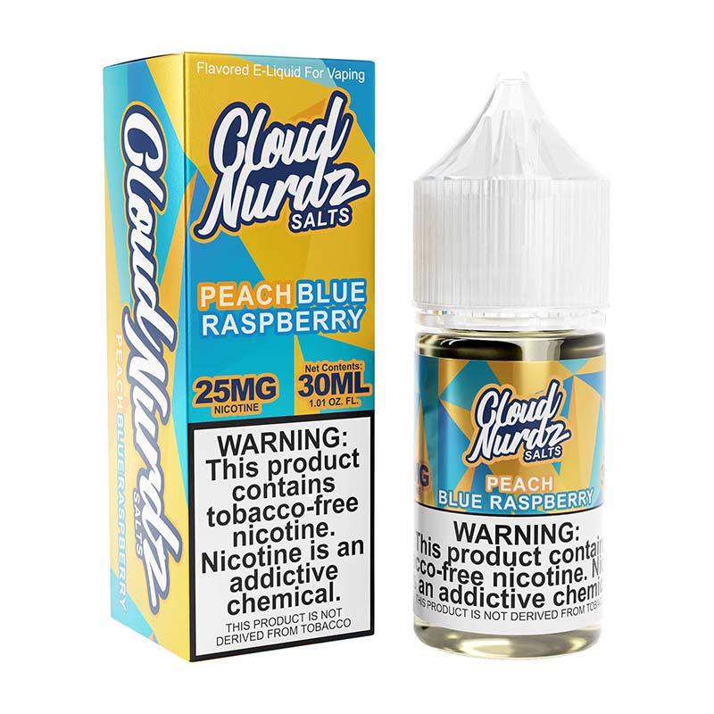 Cloud Nurdz Salt TFN - 30ml Bottle - Peach Blue Raspberry