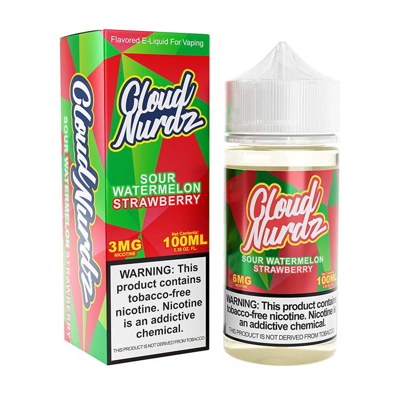 Cloud Nurdz TFN - 100ml Bottle - Sour Watermelon