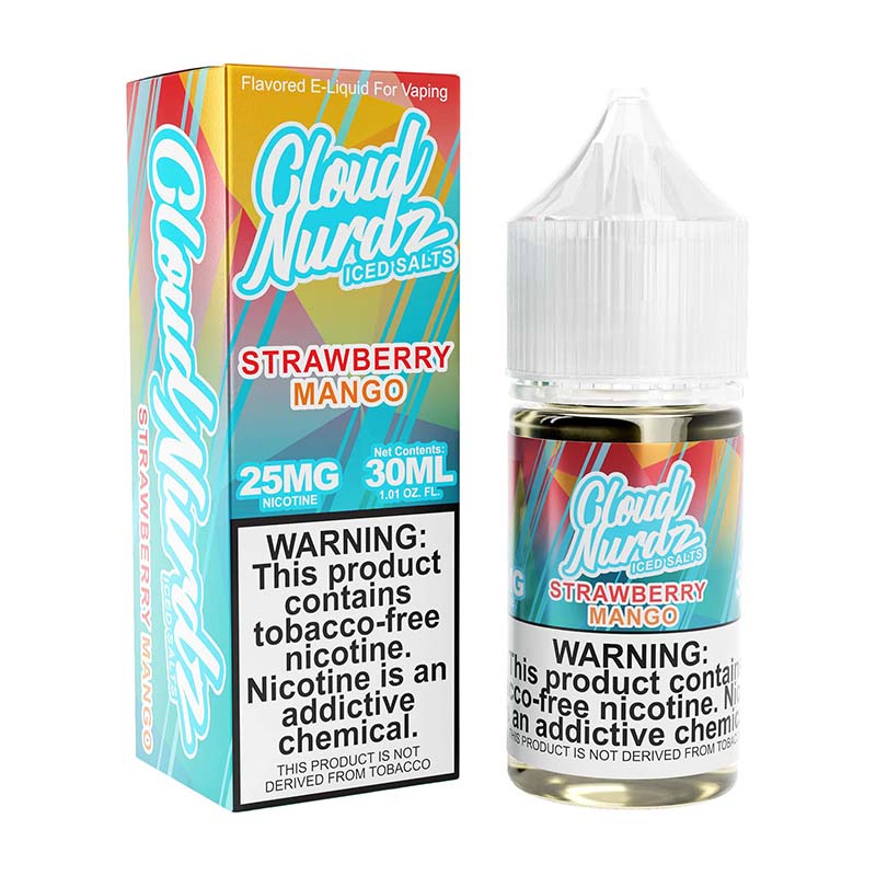 Cloud Nurdz Salt TFN - 30ml Bottle - Strawberry Mango Iced