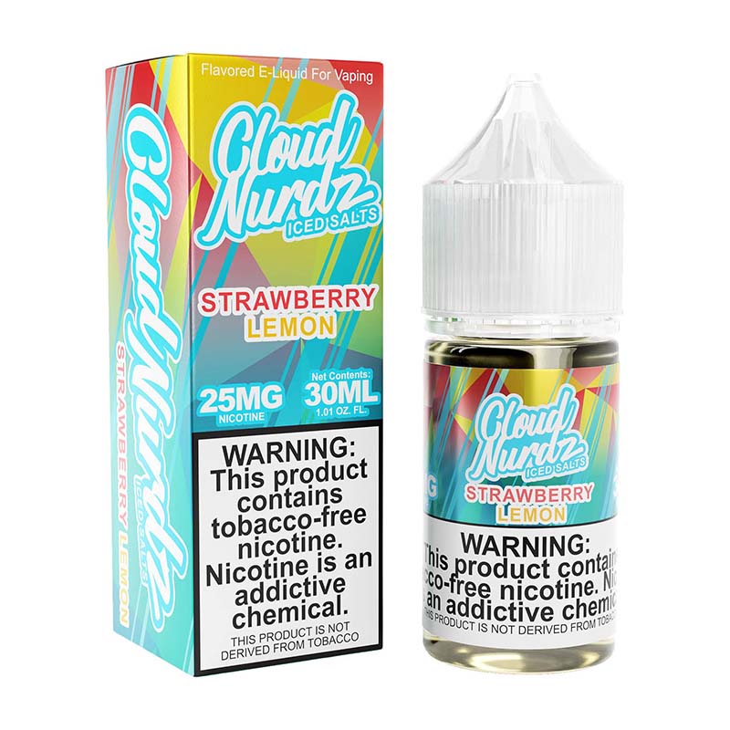 Cloud Nurdz Salt TFN - 30ml Bottle - Strawberry Lemon Iced