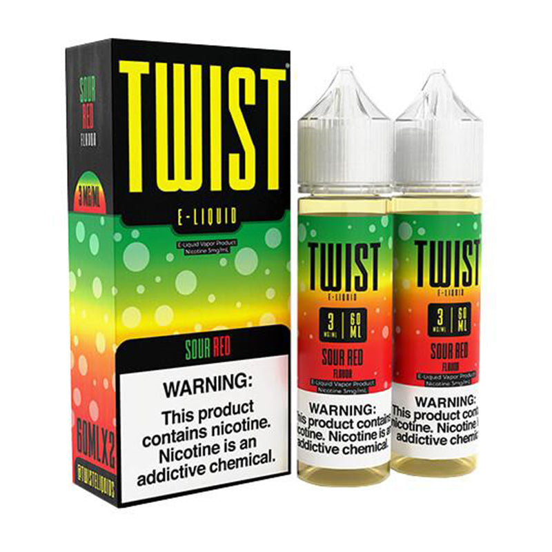 Twist E-Liquids 120ml - Sour Red Twin Pack | MadVapes