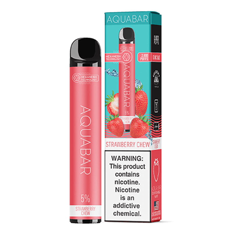 AquaBar Synthetic Disposable - Strawberry Chew | MadVapes