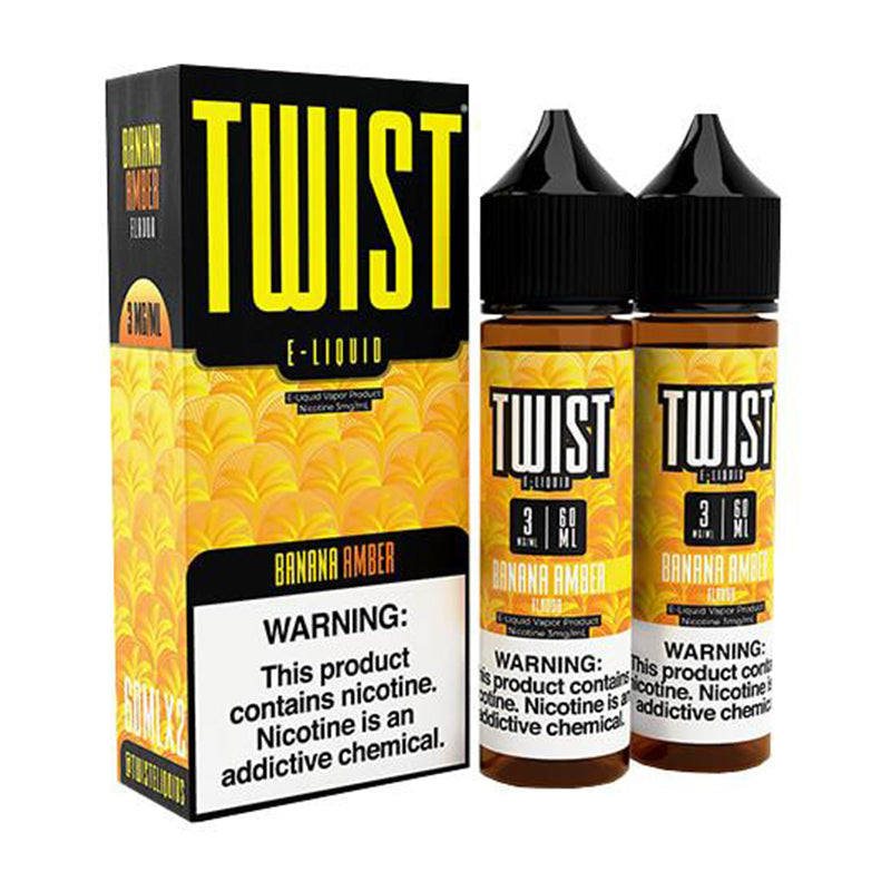 Twist E-Liquids 120ml - Banana Amber Twin Pack | MadVapes