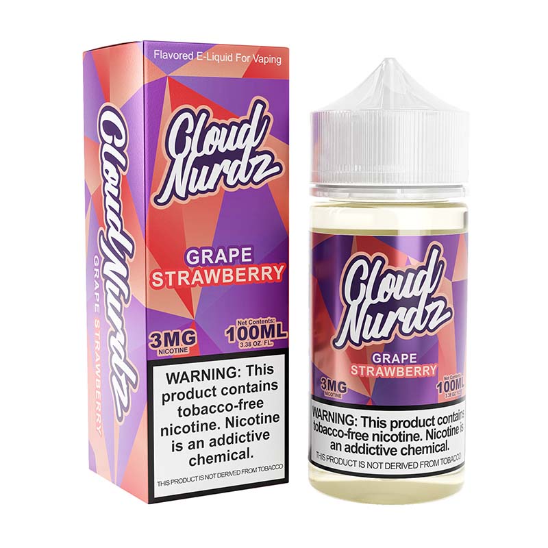 Cloud Nurdz TFN - 100ml Bottle - Grape Strawberry