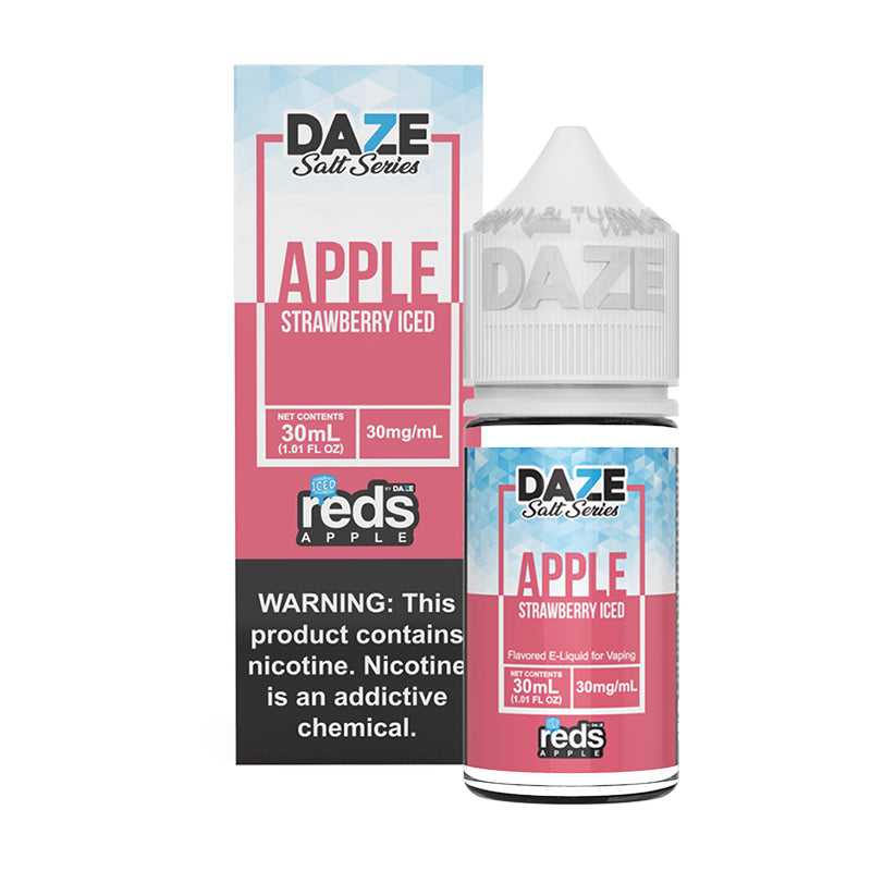 Reds Apple Synthetic Salt - Strawberry Iced - 30ml Box Bottle | Mad Vapes