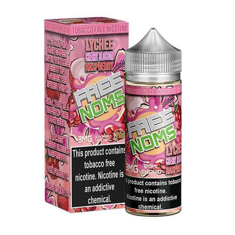 Free Noms - 120ml Bottle - Lychee Cherry Blossom Raspberry