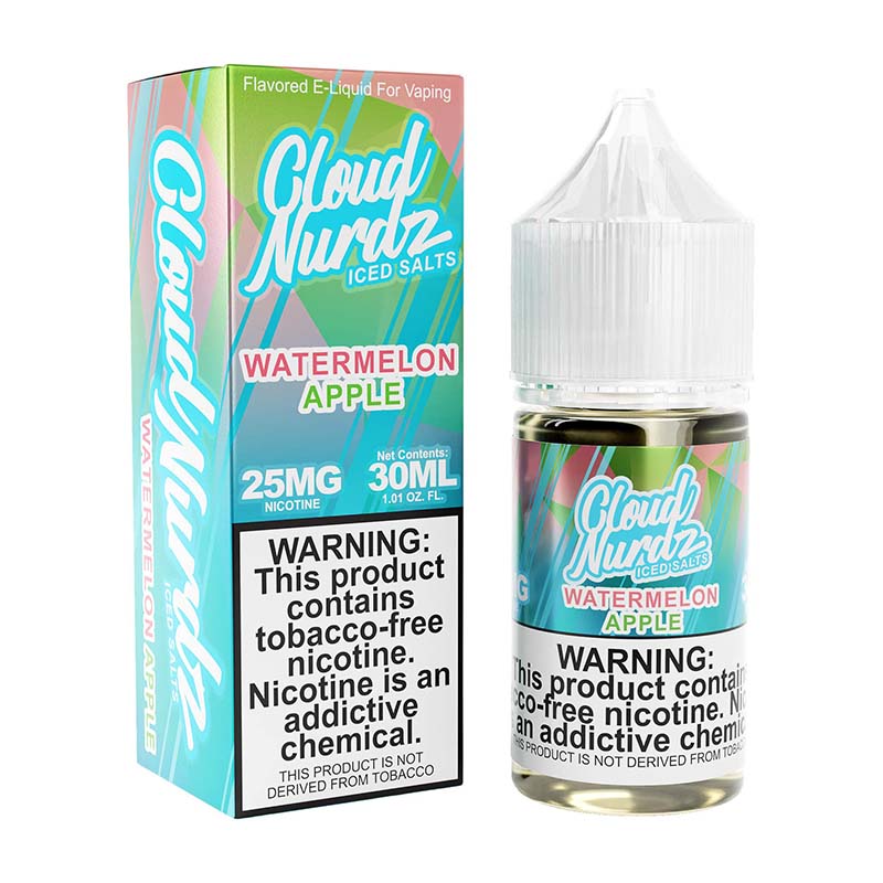 Cloud Nurdz Salt TFN - 30ml Bottle - Watermelon Apple Iced