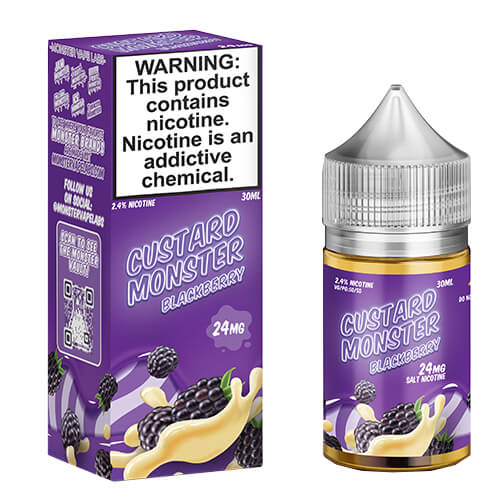 Custard Monster eJuice SALT - Blackberry Vape Juice 24mg
