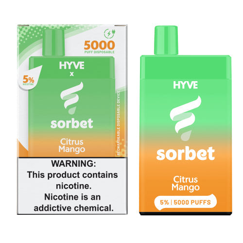 HYVE X Sorbet 5K - Disposable Vape Device - Citrus Mango