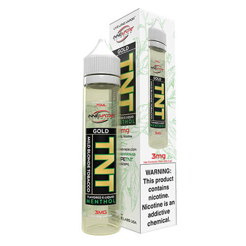 Innevape eLiquids - TNT (The Next Tobacco) Gold Menthol Vape Juice 0mg