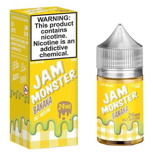 Jam Monster eJuice SALT - Banana Vape Juice 24mg