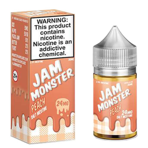 Jam Monster eJuice SALT - Peach Vape Juice 24mg