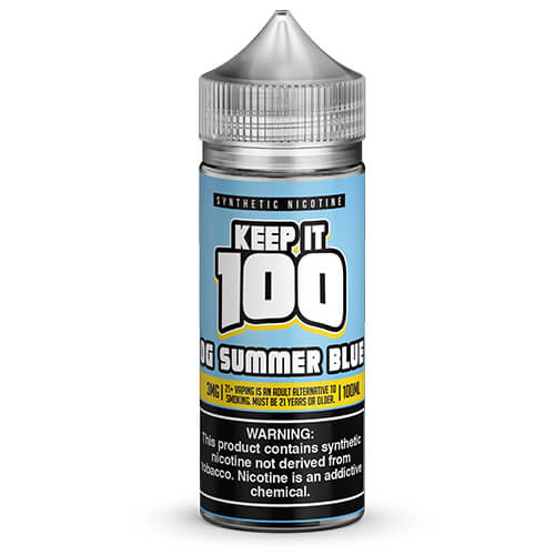 Keep It 100 Synthetic E-Juice - OG Summer Blue