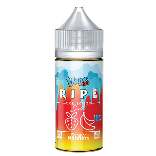 Ripe Collection on Ice by Vape 100 Nic Salts - Straw Nanners on Ice Vape Juice 35mg