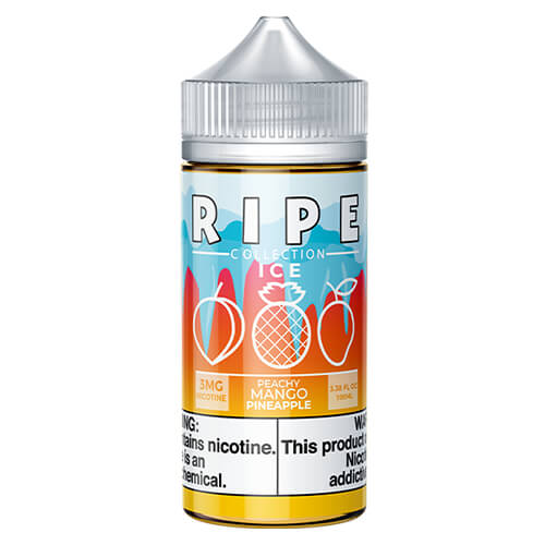 Ripe Collection on Ice by Vape 100 eJuice - Peachy Mango Pineapple On Ice Vape Juice 0mg