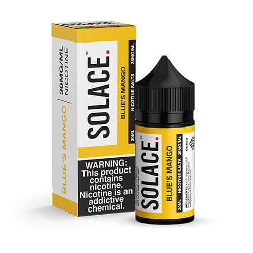 Solace Salts eJuice - Blue's Mango Vape Juice 36mg