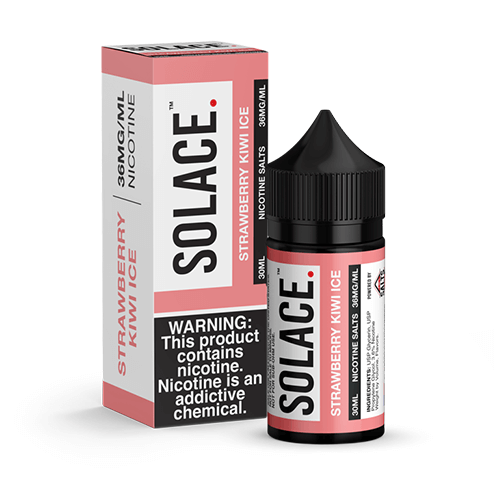Solace Salts eJuice - Strawberry Kiwi Ice Vape Juice 36mg