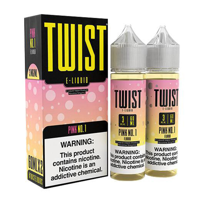 Twist E-Liquids 120ml - Pink No. 1 Twin Pack | MadVapes