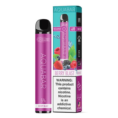 AquaBar Berry Blast Disposable Vape Pen - eJuice.Deals
