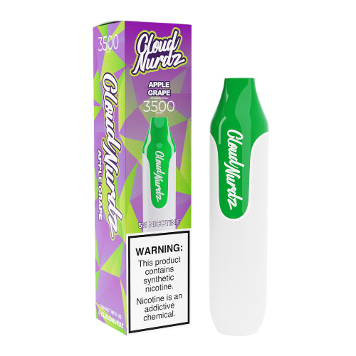 Cloud Nurdz 3500 Disposable Vape - Apple Grape | MadVapes