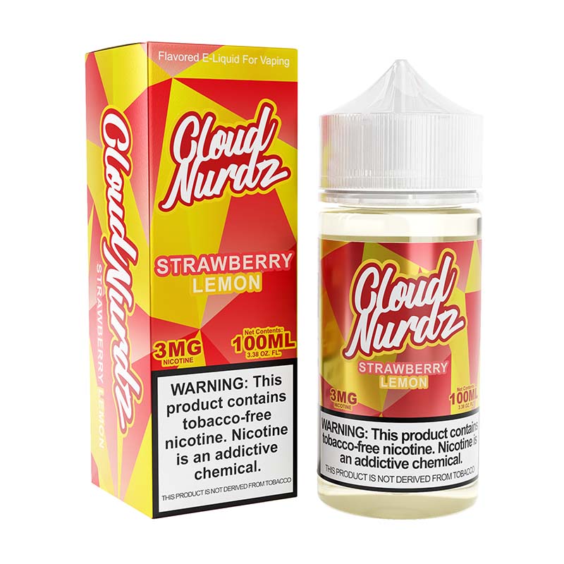 Cloud Nurdz TFN - 100ml Bottle - Strawberry Lemon