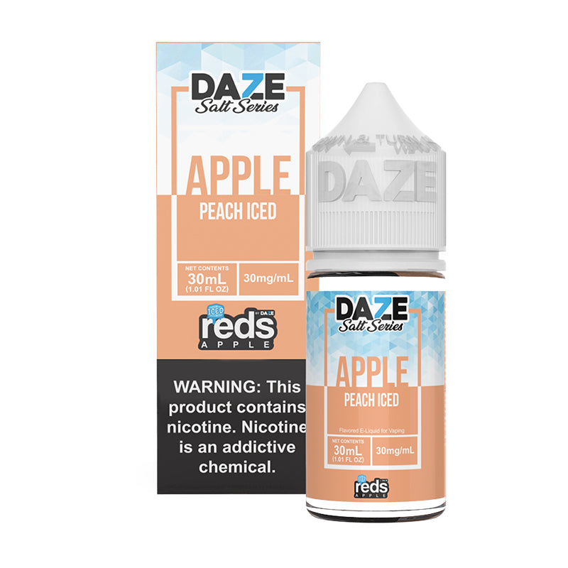 Reds Apple Synthetic Salt - Peach Iced - 30ml Box Bottle | Mad Vapes