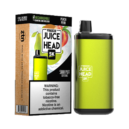 Juice Head 5000 Disposable Peach Pear Freeze | MadVapes