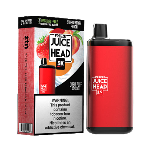 Juice Head 5000 Disposable Strawberry Peach Freeze | MadVapes