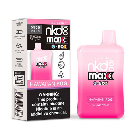 Naked 100 Max G-Box Hawaiian POG Disposable Vape Pen - eJuice.Deals