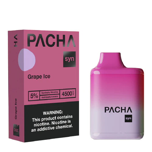 Pachamama Disposable 4500 Grape Ice | MadVapes