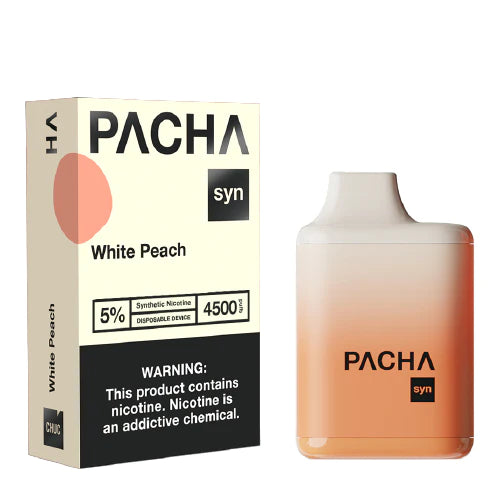 Pachamama Disposable 4500 White Peach | MadVapes