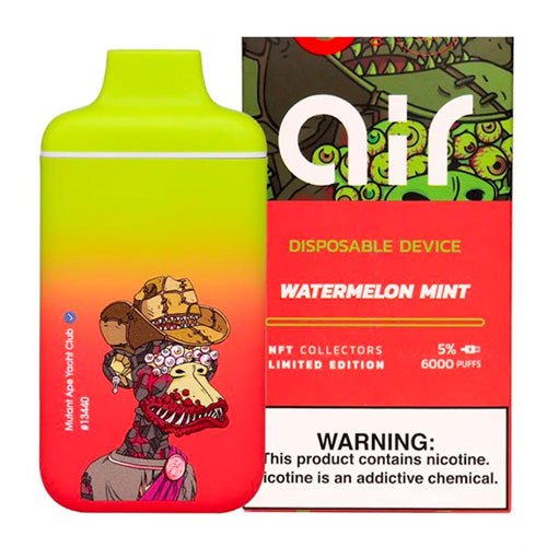 Vibez Air 6K NFT LE Watermelon Mint Disposable Vape Pen - eJuice.Deals