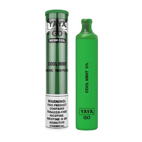 YAYA Go 1600 NTN Cool Mint Disposable Vape Pen - eJuice.Deals