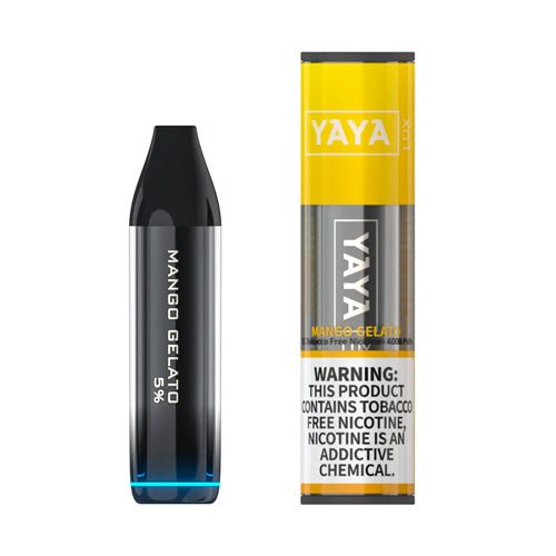 YAYA LUX 4000 NTN Mango Gelato Disposable Vape Pen - eJuice.Deals
