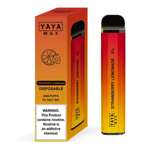 YAYA MAX 2500 NTN Strawberry Lemonade Disposable Vape Pen - eJuice.Deals