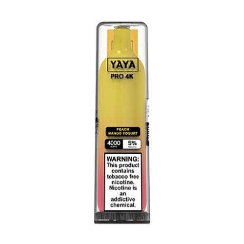 YAYA Pro 4K NTN Peach Mango Yogurt Disposable Vape Pen - eJuice.Deals