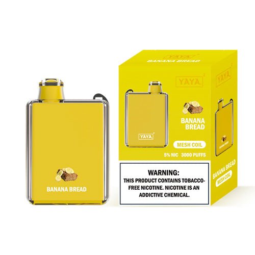 YAYA Square 3000 NTN Banana Bread Disposable Vape Pen - eJuice.Deals