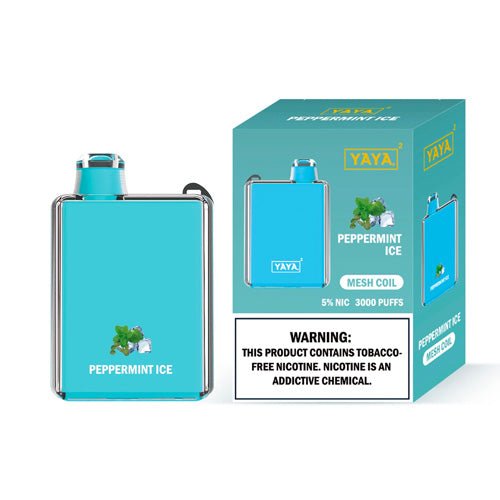 YAYA Square 3000 NTN Peppermint Ice Disposable Vape Pen - eJuice.Deals