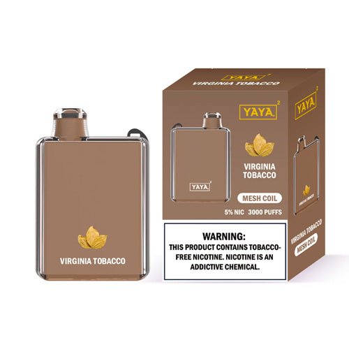 YAYA Square 3000 NTN Virginia Tobacco Disposable Vape Pen - eJuice.Deals